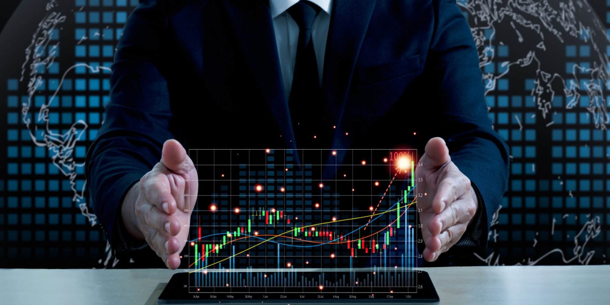 3d graph of stock market