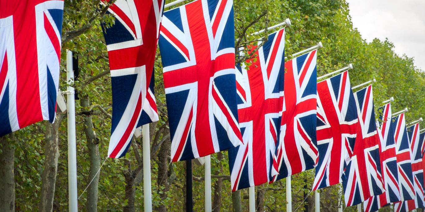 Union Jack flags