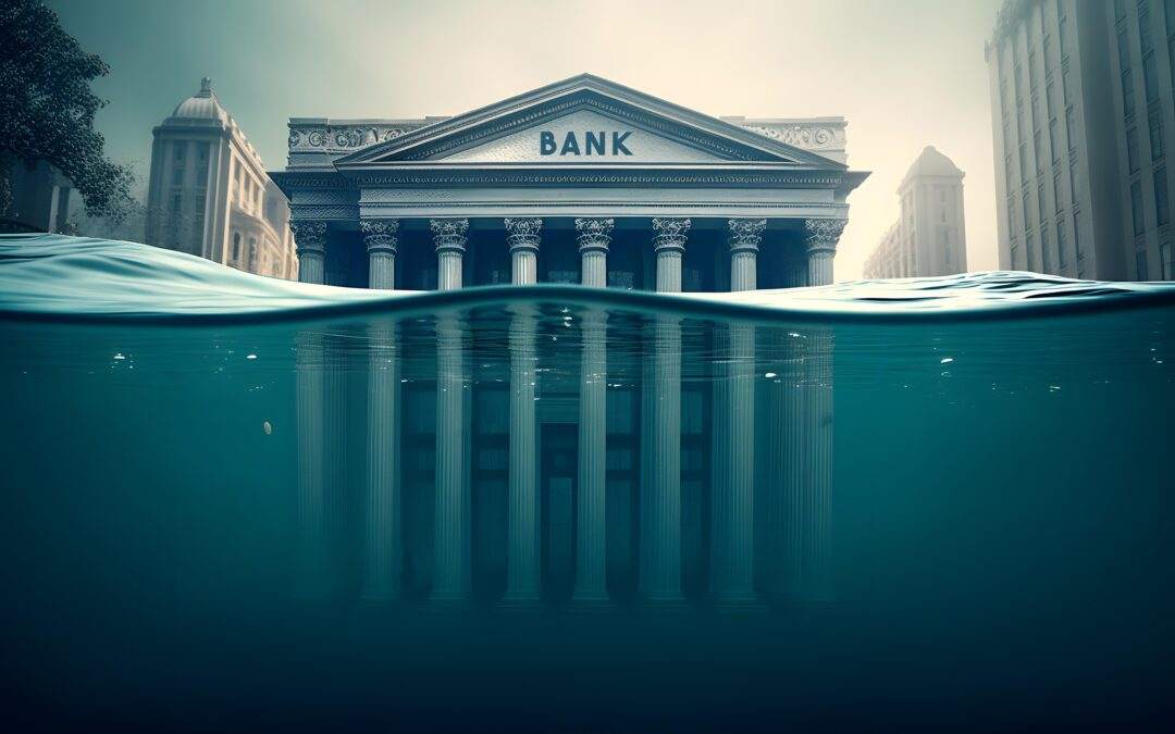 Bank under water